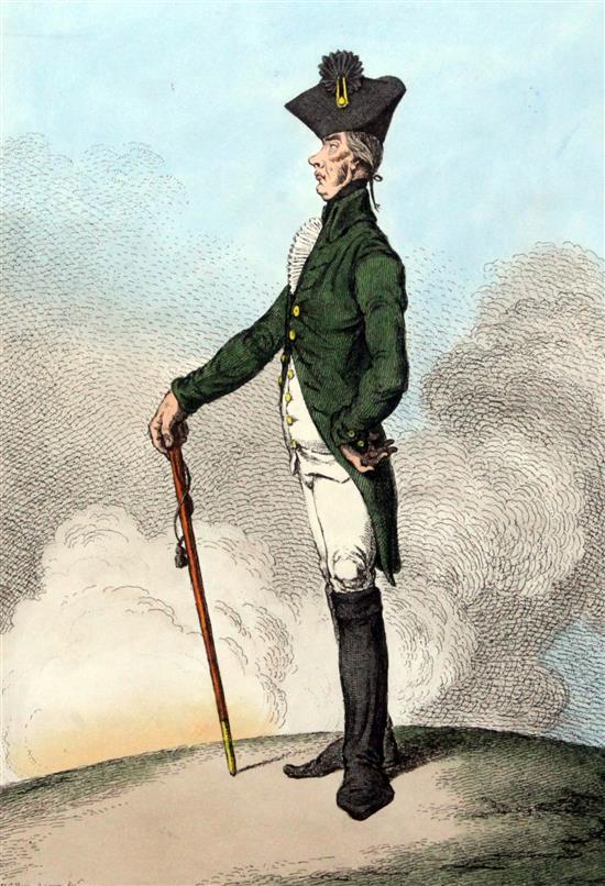 James Gilray (1757-1815) A Man of Importance, published by H. Humphrey May 16, 1799, overall 19 x 13.5in.
